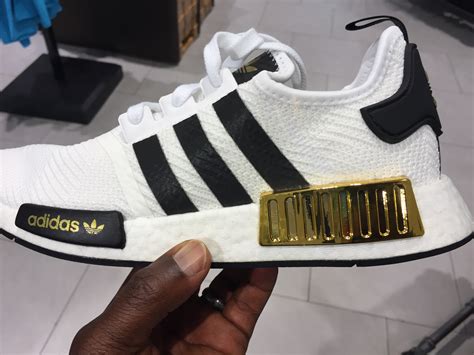 Adidas NMD white with gold